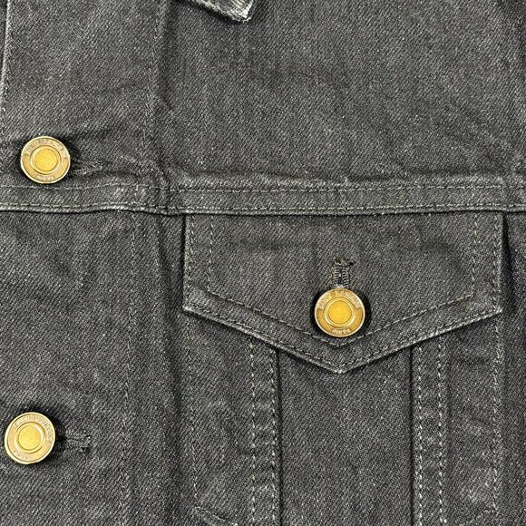 Saint Laurent Classic Denim Jacket Black Size M - Picture 7 of 9